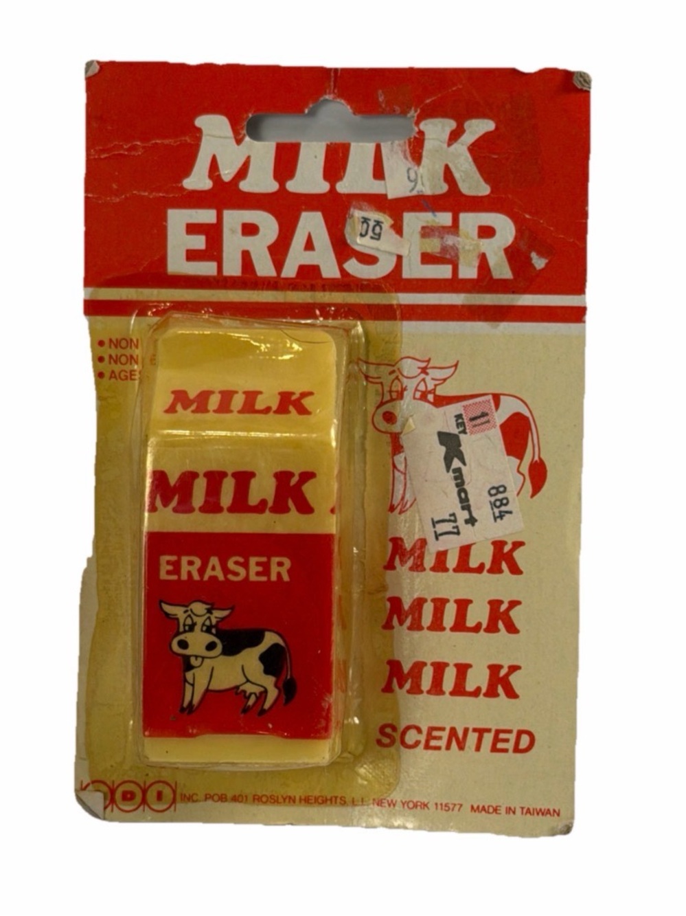 Vintage Milk Carton Novelty Eraser